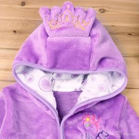 img 2 attached to JUNG KOOK Cartoon Bathrobe Hoodie: Soft Towel Robe for Toddler Baby Boys and Girls - Perfect for Beach, Bath, and Nighttime