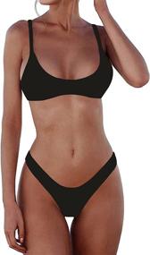 img 3 attached to Womens Bikini Swimsuit Padded Brazilian Women's Clothing : Swimsuits & Cover Ups