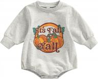 newborn infant unisex sweatshirt romper bodysuit long sleeve pullover autumn tops logo
