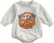 newborn infant unisex sweatshirt romper bodysuit long sleeve pullover autumn tops logo