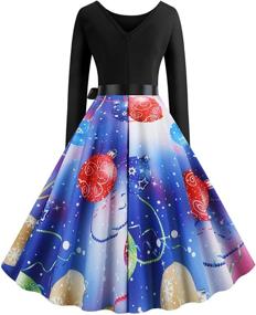 img 2 attached to 👗 Timeless Elegance: Alljoin Vintage Christmas Rockabilly Cocktail Women's Dresses"