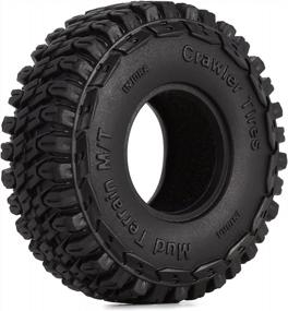 img 3 attached to Upgrade Your RC Crawler With INJORA 1.0 Soft Rubber Mud Terrain Tires - Perfect For 1/18 Or 1/24 Scale SCX24 Micro Cars!