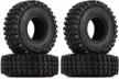upgrade your rc crawler with injora 1.0 soft rubber mud terrain tires - perfect for 1/18 or 1/24 scale scx24 micro cars! logo