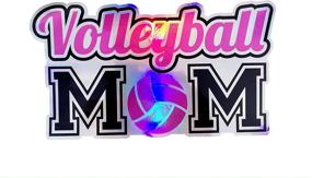 img 2 attached to WickedGoodz Volleyball Holographic Vinyl Decal