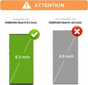 img 3 attached to Защитите свой Samsung Note 10 в стильном чехле из искусственной кожи Vaburs Premium с тиснением в виде мандалы, держателем карты, двойными магнитными кнопками и противоударной защитой в элегантном фиолетовом цвете