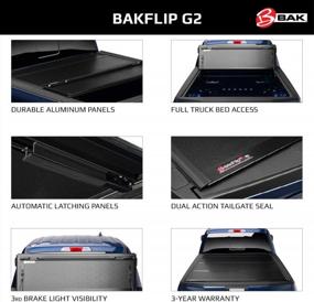 img 1 attached to BAKFlip G2 Hard Folding Tonneau Cover 226122 For 2014-2018 Chevy Silverado/GMC Sierra Limited/Legacy, 2014 1500 And 2015-2019 8' 2" (97.8") Bed Trucks