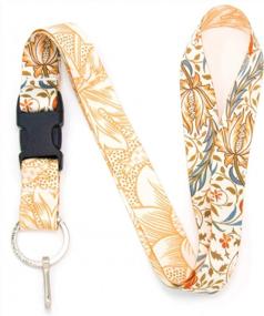 img 4 attached to Buttonsmith Morris Flora Premium Lanyard - With Buckle And Flat Ring - Made In The USA