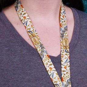 img 2 attached to Buttonsmith Morris Flora Premium Lanyard - With Buckle And Flat Ring - Made In The USA
