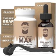 beard growth kit supplement crafted logo