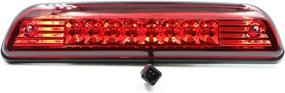 img 2 attached to 🚗 1995-2015 Toyota Tacoma LED 3rd Brake Light - High Mount CHMSL Center Light with Electroplate Red Lens