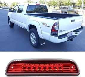 img 3 attached to 🚗 1995-2015 Toyota Tacoma LED 3rd Brake Light - High Mount CHMSL Center Light with Electroplate Red Lens