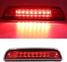 img 4 attached to 🚗 1995-2015 Toyota Tacoma LED 3rd Brake Light - High Mount CHMSL Center Light with Electroplate Red Lens