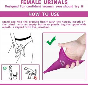 img 1 attached to JefDiee Female Urination Device: Silicone Pee Funnel for Women - Stand Up with Ease! Reusable Women's Urinal for Camping, Hiking, Outdoor Activities