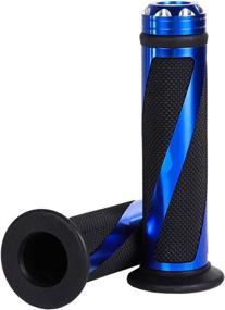 img 4 attached to 🏍️ LERTREE 7/8&#34; Aluminum Rubber Gel Hand Grips - Optimal for Motorcycle Sports Bikes Handlebar