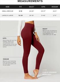 img 2 attached to High Waisted Premium Fleece Lined Leggings For Women - Regular And Plus Sizes - Available In 20+ Vibrant Colors