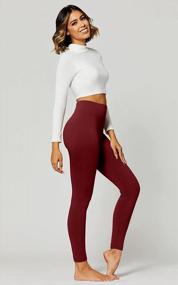 img 1 attached to High Waisted Premium Fleece Lined Leggings For Women - Regular And Plus Sizes - Available In 20+ Vibrant Colors