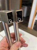 img 1 attached to 50 Pack 10" Stainless Steel Kitchen Drawer Pulls - Brushed Nickel Boss Bar Cabinet Handles review by Eddie Breezy