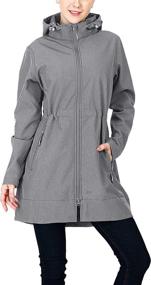 img 4 attached to 33 000Ft Softshell Waterproof Windbreaker Women's Clothing ~ Coats, Jackets & Vests
