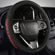 genuine leather steering compatible challenger interior accessories logo