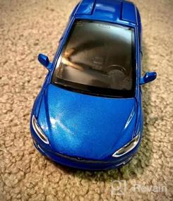 img 6 attached to ANTSIR Car Model X 1:32 Scale Alloy Diecast Pull Back Электронные игрушки с подсветкой и музыкой, мини-автомобили Игрушки для детей Подарок (красный)