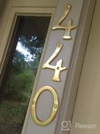 img 1 attached to QCAA Traditional Forged Brass House Number, 4", 6, US10B Oil Rubbed Bronze review by Dave Calabro