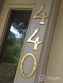 img 8 attached to QCAA Traditional Forged Brass House Number, 4", 6, US10B Oil Rubbed Bronze