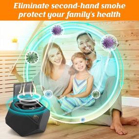 img 1 attached to 🚬 Black Portable Ashtray with Smart Induction Lids | USB Rechargeable Multifunctional Ash Tray for Outdoor, Home, Office | Cool Ashtrays for Indoor Decoration