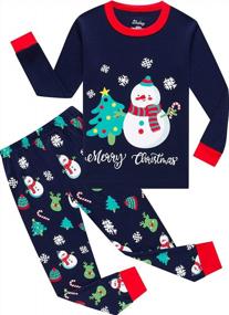 img 4 attached to Shelry Truck Boys Pajamas: Toddler Sleepwear Set With T-Shirt And Pants, Available In Sizes 1-14 Years