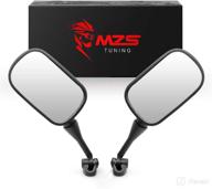 mzs motorcycle mirrors rear view adjustable black - compatible with cbr 600 f4 f4i rc51 99-06, cbr600rr 03-19, cbr900rr 98-99, cbr929rr 00-01, cbr954rr 02-03, cbr250r 11-13, cbr300r cbr500r 13-19 логотип