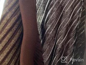 img 5 attached to Зимняя двусторонняя трикотажная юбка-миди с эластичным поясом для женщин - Плиссированный трапециевидный дизайн