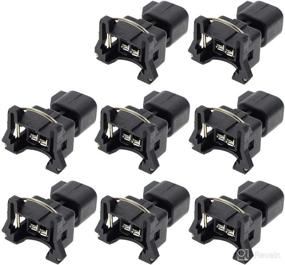 img 4 attached to Enhance Fuel Injector Performance with MOTOALL EV1 to EV6 Connector Adapters - 8pcs Wiring Harness for LS2, LS3, LS7, LSX, LS1, LS6, LT1, TPI LS Swap