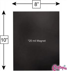 img 3 attached to Premium Quality Craftopia Magnets For Crafts - 25-Pack Of 8" X 10" Magnetic Sheets With Adhesive Backing For Photos, Drawings, And More!