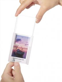 img 3 attached to 2X3 Instax Mini Photo Frames 3 Pack - Polaroid Picture Frame For Fujifilm & Polaroid Film, Tabletop Desktop Acrylic Instant Photo Frames