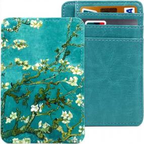 img 4 attached to Secure Your Essentials With Kandouren'S Stylish RFID Blocking Slim Leather Wallet For Women & Girls