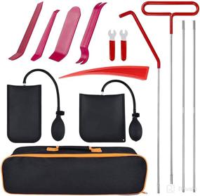 img 4 attached to KOUNATSURI Car Tool Kit with Long Reach Grabber, Air Wedge Bag Pump, and Non Marring Wedge - Professional Solution for Automotive Needs