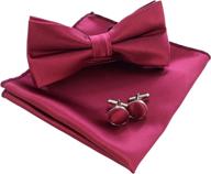 👔 complete your look with jemygins pre tied pocket square cufflink men's accessories: ties, cummerbunds & pocket squares logo