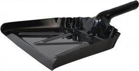 img 3 attached to Janico 1092 12 Inch Metal Dustpan, Black Opening