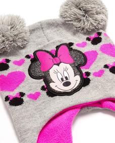 img 1 attached to Disney Vampirina Toddler Heather Mittens for Girls' Accessories to Keep Warm in Cold Weather