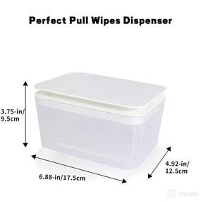 img 2 attached to 👶 Large Capacity Baby Wipes Dispenser Box - Removable Lid, Dustproof Case to Keep Wipes Fresh, Easy Open/Close Pouch - Adult and Baby Wipes Holder