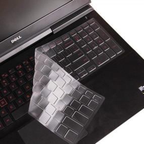 img 4 attached to Protect Your Dell Inspiron Keyboard With Our Ultra-Thin Keyboard Cover: Compatible With 15-17 Series, Inspiron 3583-3593-3558-3580-5570-5558-5559-7559-7567, And G7 7786-7790 Series