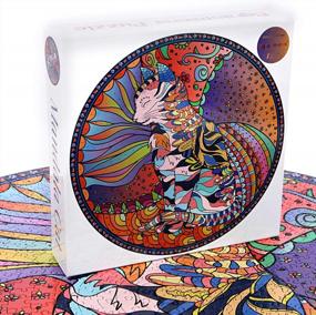 img 3 attached to 1000 Piece Animal Puzzle Color Challenge Round Mandala Cat Jigsaw Puzzle - Bgraamiens Puzzles Mandala Cat Edition