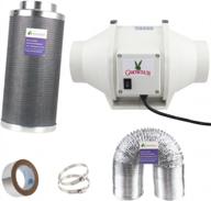 growsun 6-inch duct fan exhaust kit with carbon filter, 25ft ducting, and clamps - optimize your indoor air quality logo