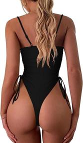 img 3 attached to Ioiom Womens Spaghetti Strap Swimsuit Women's Clothing at Swimsuits & Cover Ups