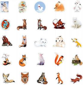 img 3 attached to 50 PCS Fox Stickers - Vinyl Waterproof Decals For Laptops, Skateboards, Water Bottles & More!