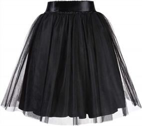 img 2 attached to 50S-Inspired Women'S Summer Casual Skirt - GlorySunshine Petticoat Tutu Tulle Crinoline Underskirt