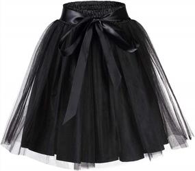 img 4 attached to 50S-Inspired Women'S Summer Casual Skirt - GlorySunshine Petticoat Tutu Tulle Crinoline Underskirt