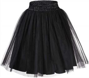 img 3 attached to 50S-Inspired Women'S Summer Casual Skirt - GlorySunshine Petticoat Tutu Tulle Crinoline Underskirt