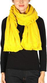 img 1 attached to Serenita Ruffle Trendy Trimmed Winter Women's Accessories and Scarves & Wraps