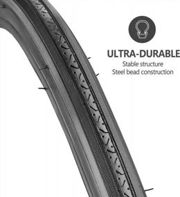 img 2 attached to Покатайтесь с 2 комплектами велосипедных шин и камер 27 дюймов для плавной езды