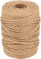 🔗 versatile mukchap 328 feet(100m) 1/4 inch(6mm) jute rope: ideal for crafts, gardening, and bundling logo